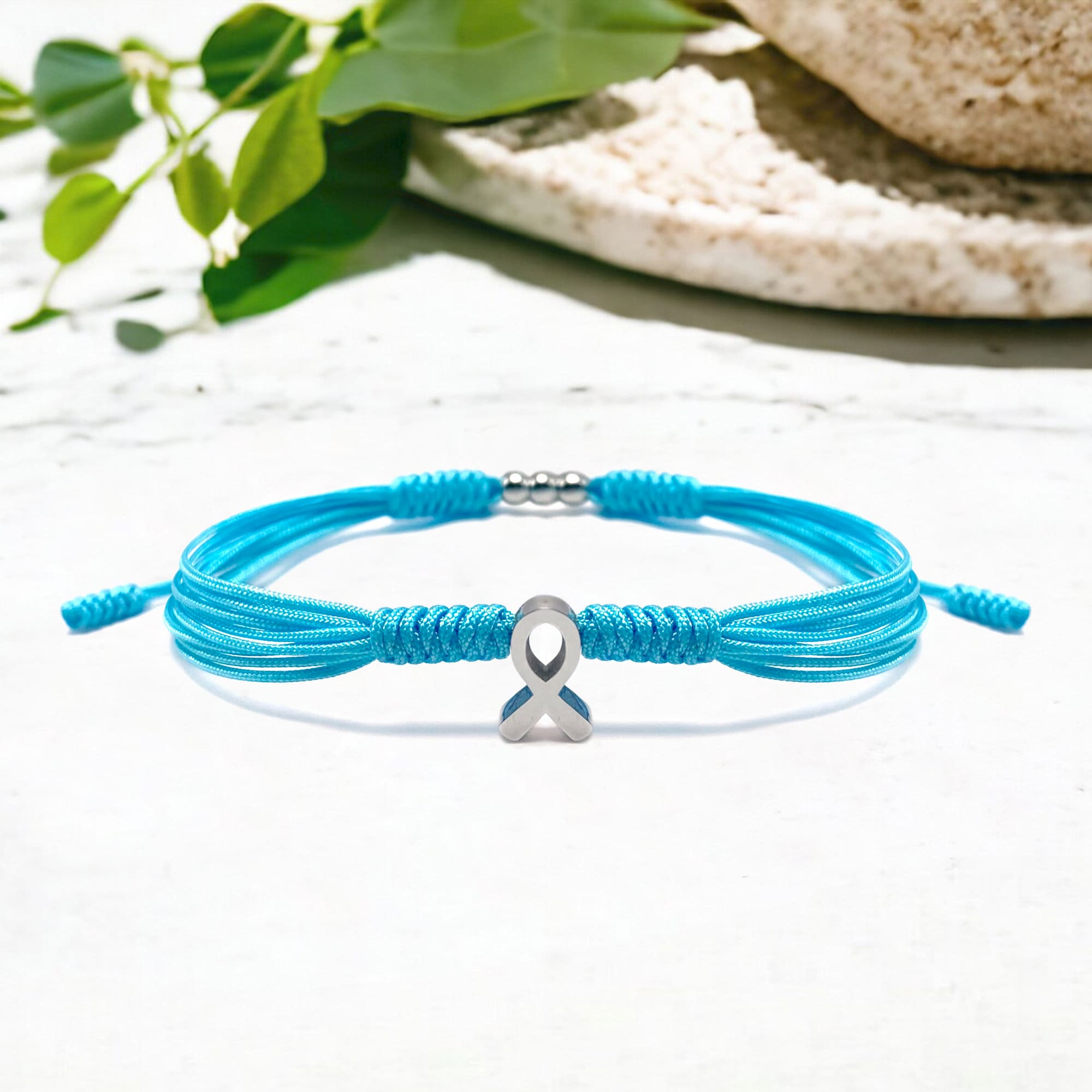 Light Blue Awareness String Bracelet for Lymphedema, Men's Health ...
