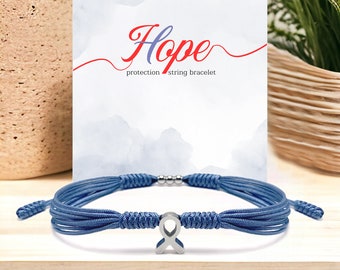 Periwinkle Awareness Bracelet for Acid Reflux, Bulimia Nervosa, Eating Disorders, Eosinophilic Disorders, GERD, IBS and more,String Bracelet