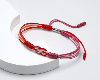 Hilufiet Country Pride Bracelet - Pakistan Flag Colors, Infinity String Wrap, Boho Wristband For Men & Women