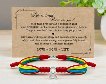 Autism Awareness String Bracelet , Bracelet For A Cause, Awareness Puzzle Ribbon Bangle Wristband, Surfer String Bracelet for Men, Women Kid