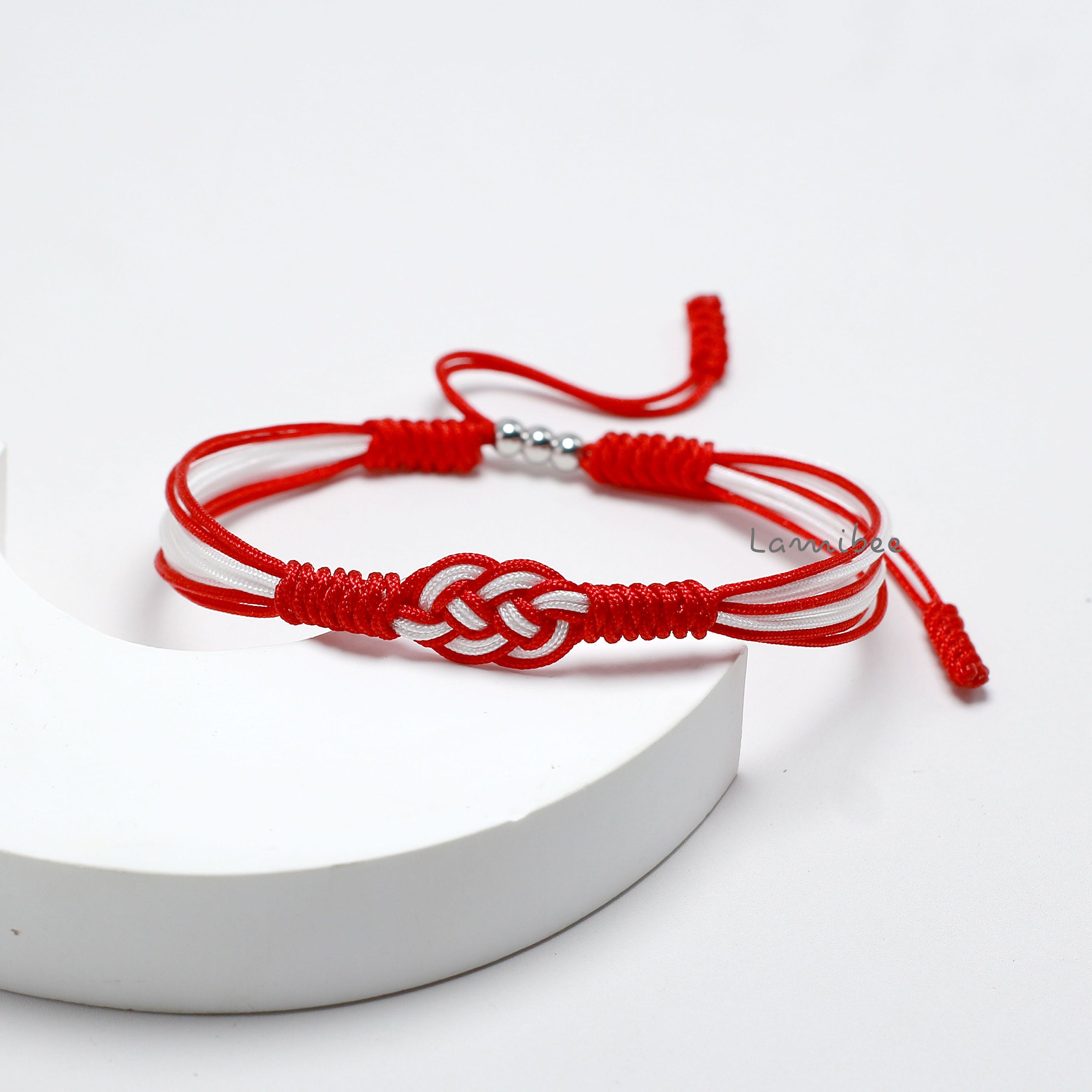 Denmark Infinity String Bracelet, Denmark Proud, Patriotic Bracelet, Country Proud Flag Color Bracelet, Luck and Protection Surfer Bracelet
