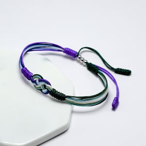 MLM Infinity String Bracelet, Men Love Men Stuff Flag, Pride Bracelet, Love LGBTQIA+ Pride, Surfer Bracelet, Boho Rope Bracelet Bangles