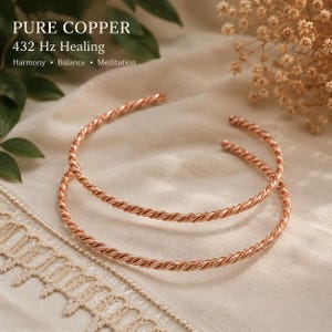 Handgemachte reine Kupfer Haarspange 432Hertz, handgemachte Kupfer Haarspange, Haar Accessoire Heilige Geometrie, Meditation inspiriert Haarspange