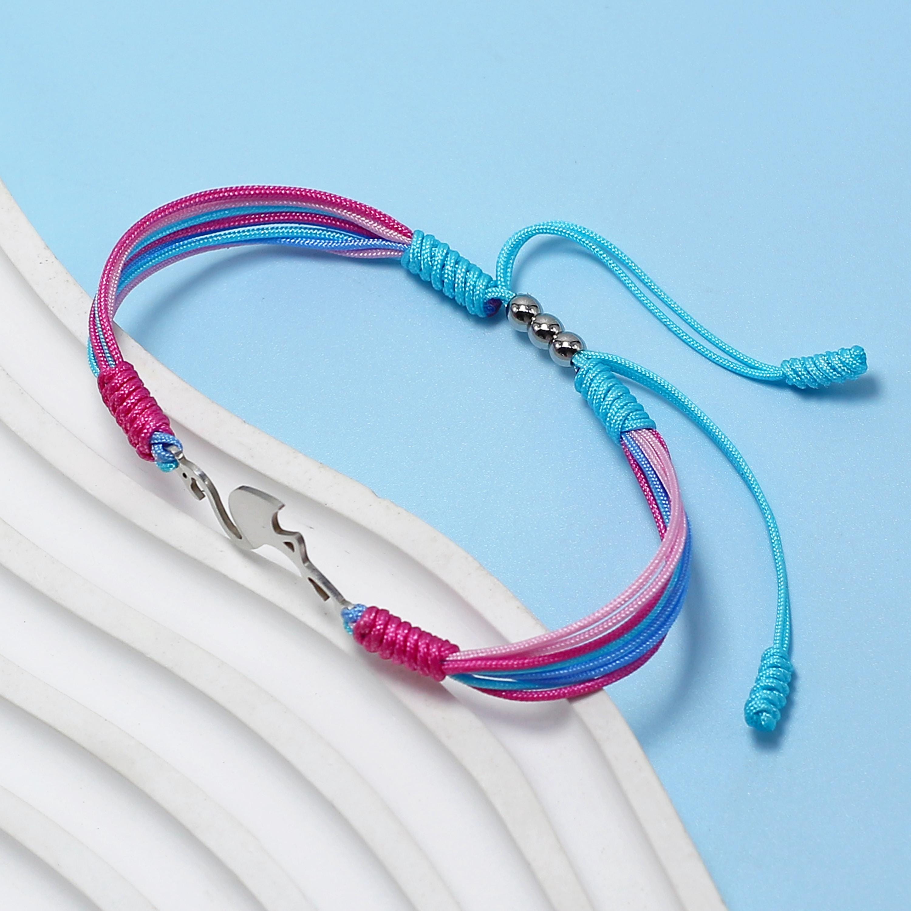 Flamingo Cute String Bracelet, Forever Lucky and Protection Bracelet ...