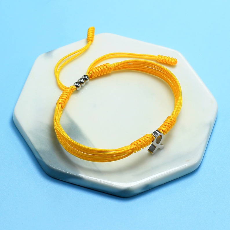 Childhood Cancer Awareness Bracelet, Yellow Riboon Bracelet for A Cause
