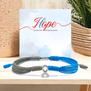 Type 1 2 Diabetes Awareness String Bracelet, Bracelet For A Cause, Awareness Puzzle Ribbon Bangle Wristband, Surfer String Wrap Bracelet