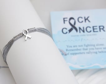Silberband Awareness String Armband, Armband für eine Sache, Bewusstsein für Kinder mit Behinderungen, Gehirnstörungen, M