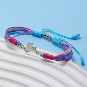 Flamingo Cute String Bracelet, Forever Lucky and Protection Bracelet, Surfer String Bracelet, Flamingo Jewelery for Women, Flamingo Gift