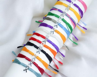 Benutzerdefinierte Farbe, Bewusstseins-Schnur-Armband, Armband für eine Sache, Bewusstseins-Puzzle-Band-Armband-Armband-Armband, Surfer-Schnur für Männer, Frauen, Kind