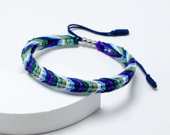 MLM Pride Bracelet, Proud Love Tibetan Wrist Wrap Bracelet, LGBT Stuff Flag, Love LGBTQIA+ Pride, Surfer Bracelet, Boho Rope Bracelet