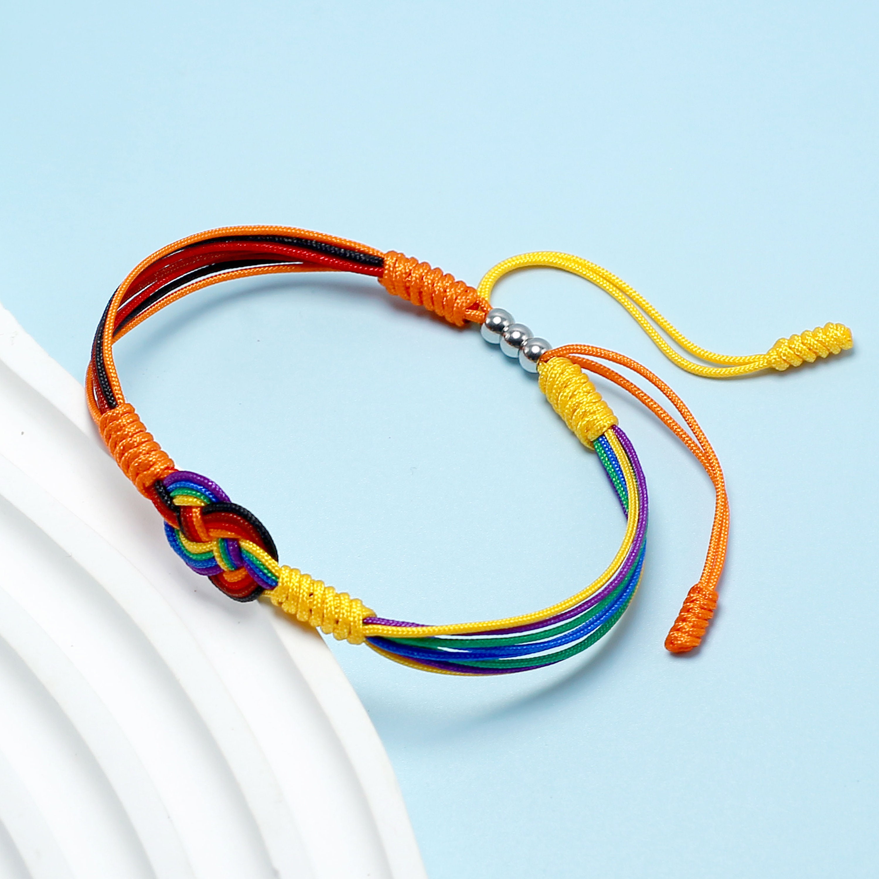 LGBTQ Infinity String Bracelet, LGBTQ Stuff Flag, Pride Bracelet, Love ...
