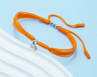 Kidney Cancer Awareness String Bracelet, Bracelet For A Cause, Awareness Puzzle Ribbon Bangle Wristband, Surfer String Wrap Bracelet
