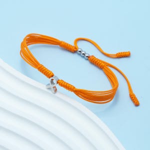 Orange Ribbon Bewusstsein Armband für Multiple Sklerose, Leukämie, ADHD, MS CRPS End Gun Gewalt Niere Krebs, Surfer String Wickelarmband
