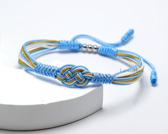Argentinien Infinity String Armband, Argentinien Stolz, Patty Armband, Country Proud Flagge Armband, Glück und Schutz Surfer Armband