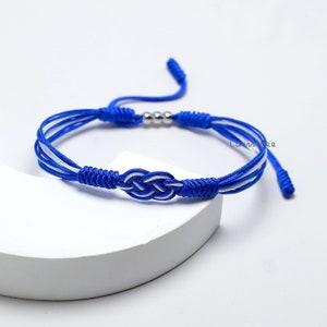 Israel Infinity String Bracelet, Israeli Proud, Patriotic Bracelet, Country Proud Flag Color Bracelet, Luck and Protection Surfer Bracelet