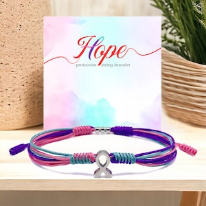 Armband för medvetenhet om sköldkörtelcancer, armband för en god sak, armband för medvetenhetspussel, armband för surfare