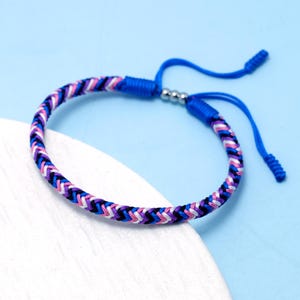 Genderfluid Pride Bracelet, LGBTQA+ Proudly Love Wrist Wrap Bracelet, Pride Flag Bracelet, Surfer String Bracelet, Amulet and Boho Bracelet