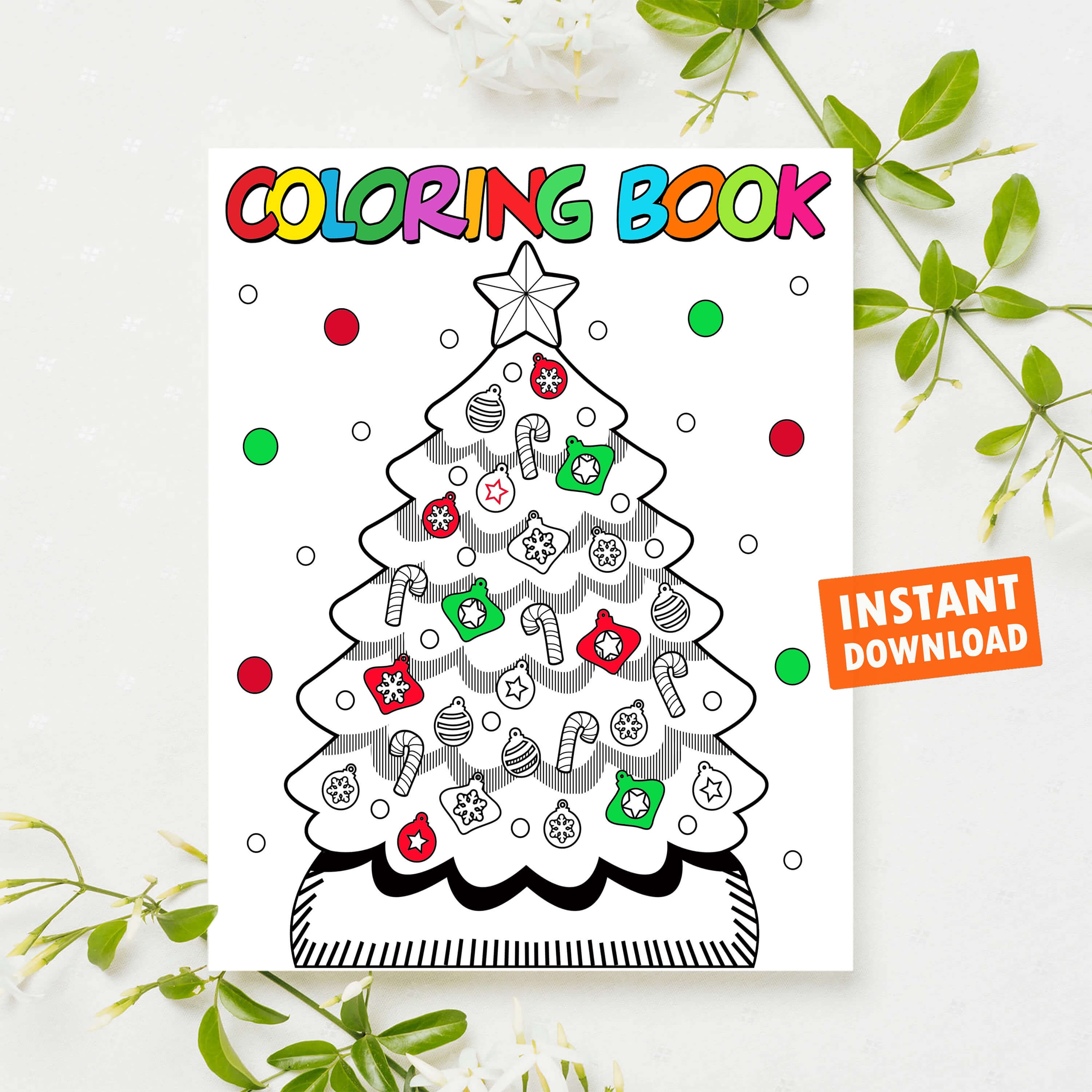 130 Christmas Coloring Pages For Kids Best gift for girls | Etsy