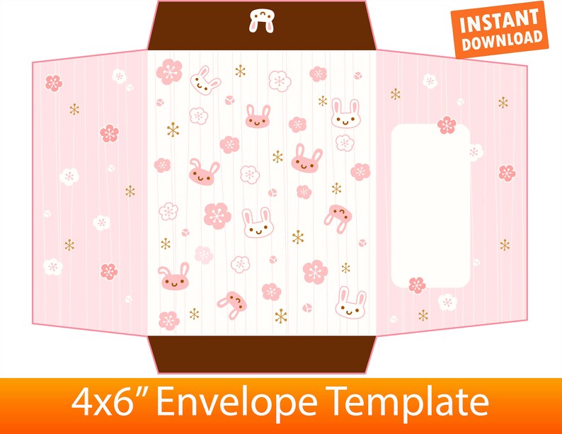 envelope template 4x6 envelope design for bachelorette party etsy