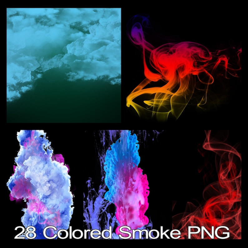 28 Colored Smoke Overlays Smoke Overlays Fog Etsy UK