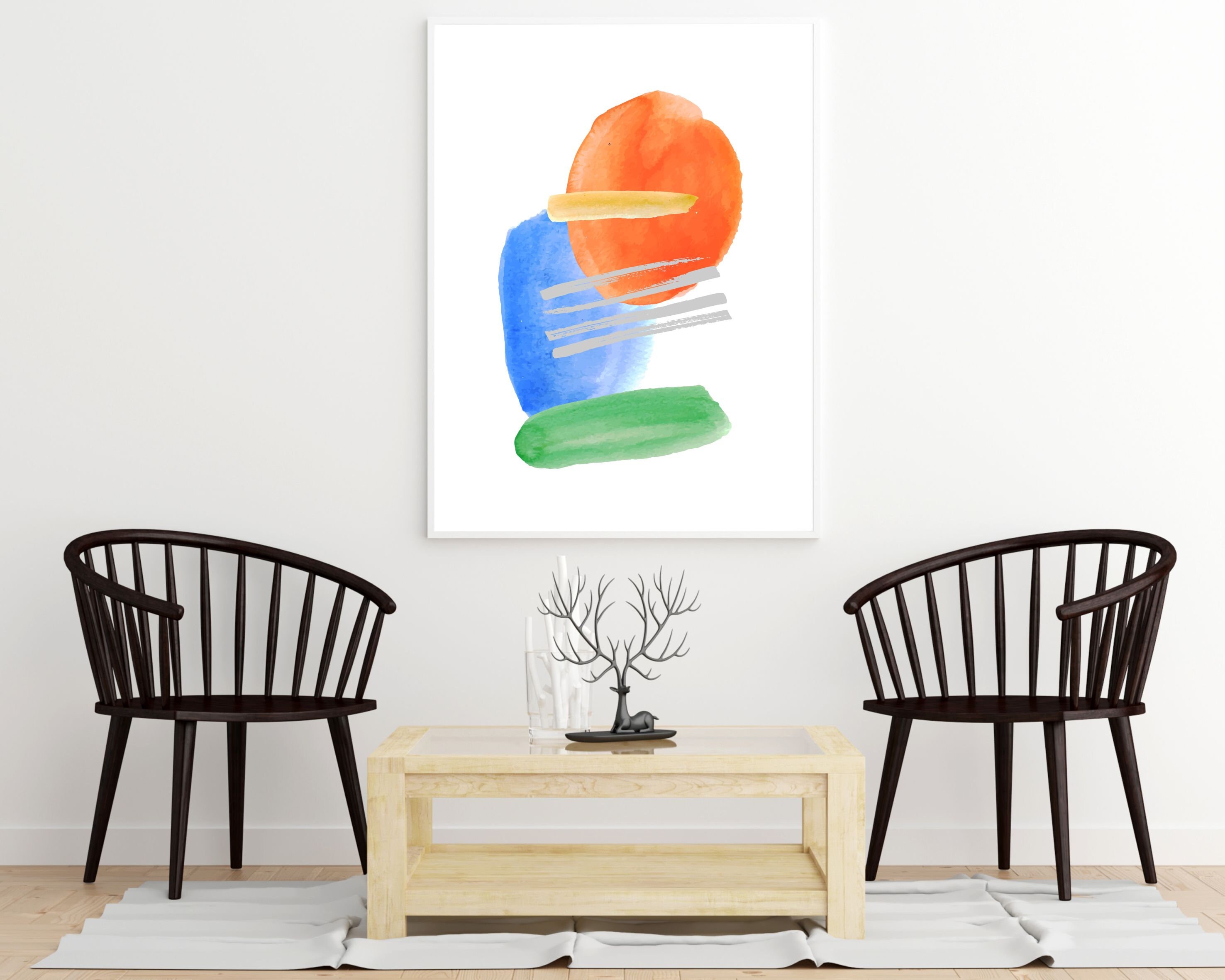 20 Free Abstract Art Printables for Your Gallery Walls • Little Gold Pixel