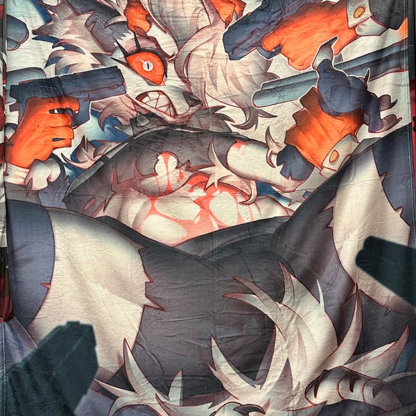 Hellhound Loona Blanket Helluva Boss Inspired/Blanket NEW!