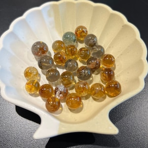 Tiny Spheres, Citrine, Garden Quartz