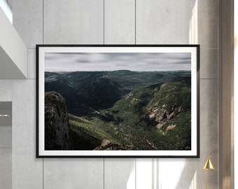 Giant Wall Art Luxury Fine Art Photography - Canada Landscape Print - Mountain and River Home Decor - Panoramic Picture Living Room Decor