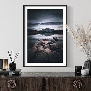 Unique Fine Art Photography Print, Banff, Canada Wall Art, Two Jack Lake Wall Decor, Nature Photo, Bathroom Decor, Boho Decoration, Picture