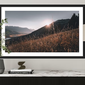 Banff Sunset Photography Print: Vermilion Lakes, Canadian Rockies Wall Art