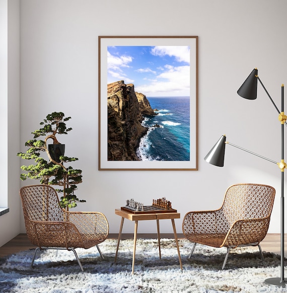 Madeira Seascape Photography Art Print, Coastal Landscape Poster