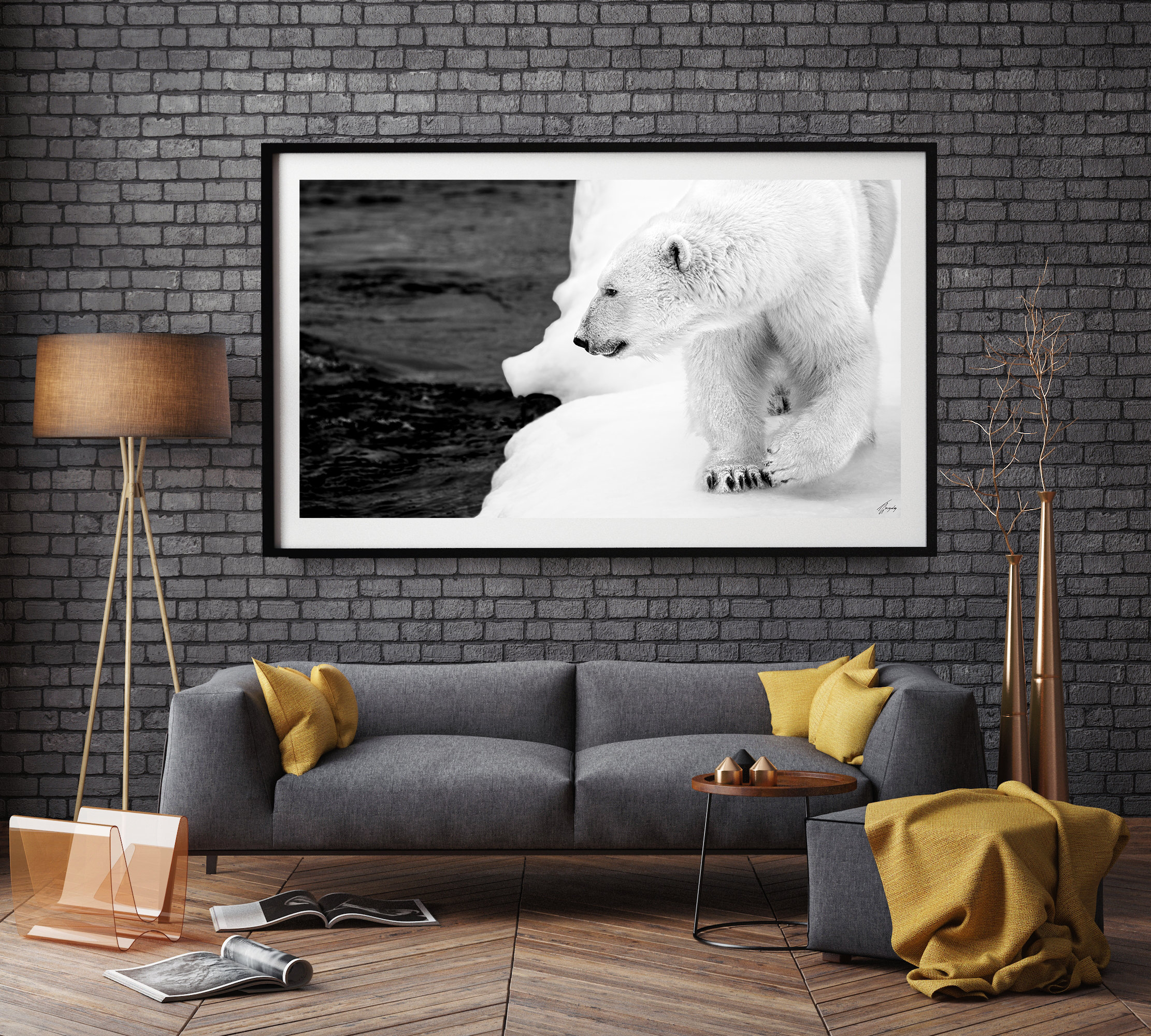 Polar Bear Print, Polar Bear Photography, Wildlife Wall Art, Unique Fine Art Photography, Unframed Wall Decor, Winter Animal Poster, Gift