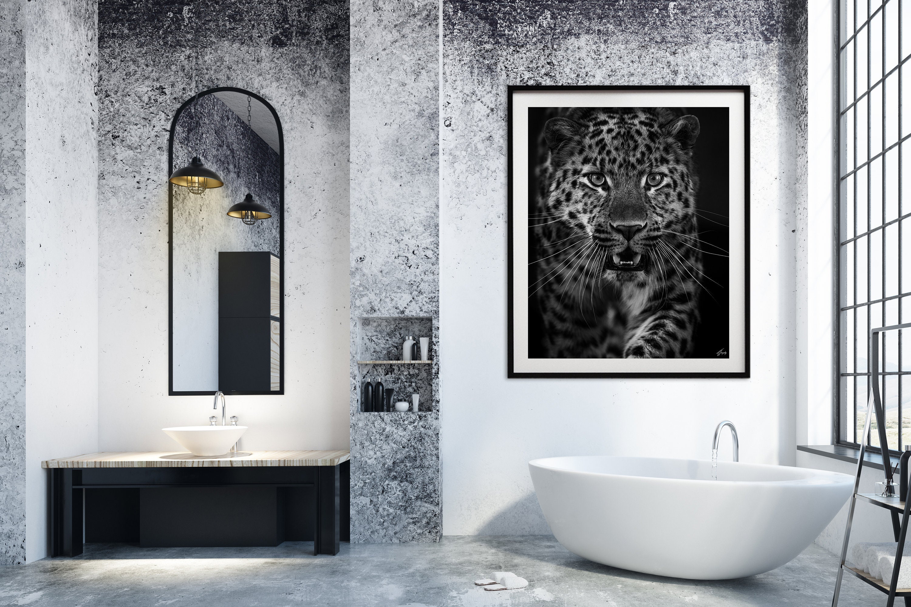 Safari Tier Druck Badezimmer Wand-Dekor Leopard Wandkunst | Etsy