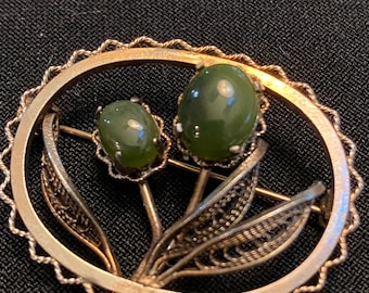 Vintage Floral Brooch