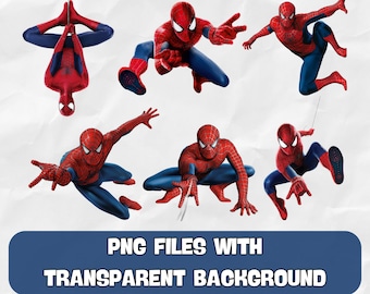Spiderman PNG Digital Instant Download - Spiderman Sublimation Designs - Spider man Png Bundle - Superhero Png - Spiderman Printable