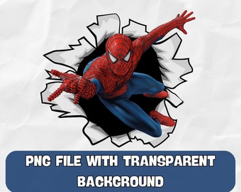 Spiderman Png Digital Instant Download - Spiderman Sublimation Designs - Avengers png - Superhero Png File - Spiderman Printable