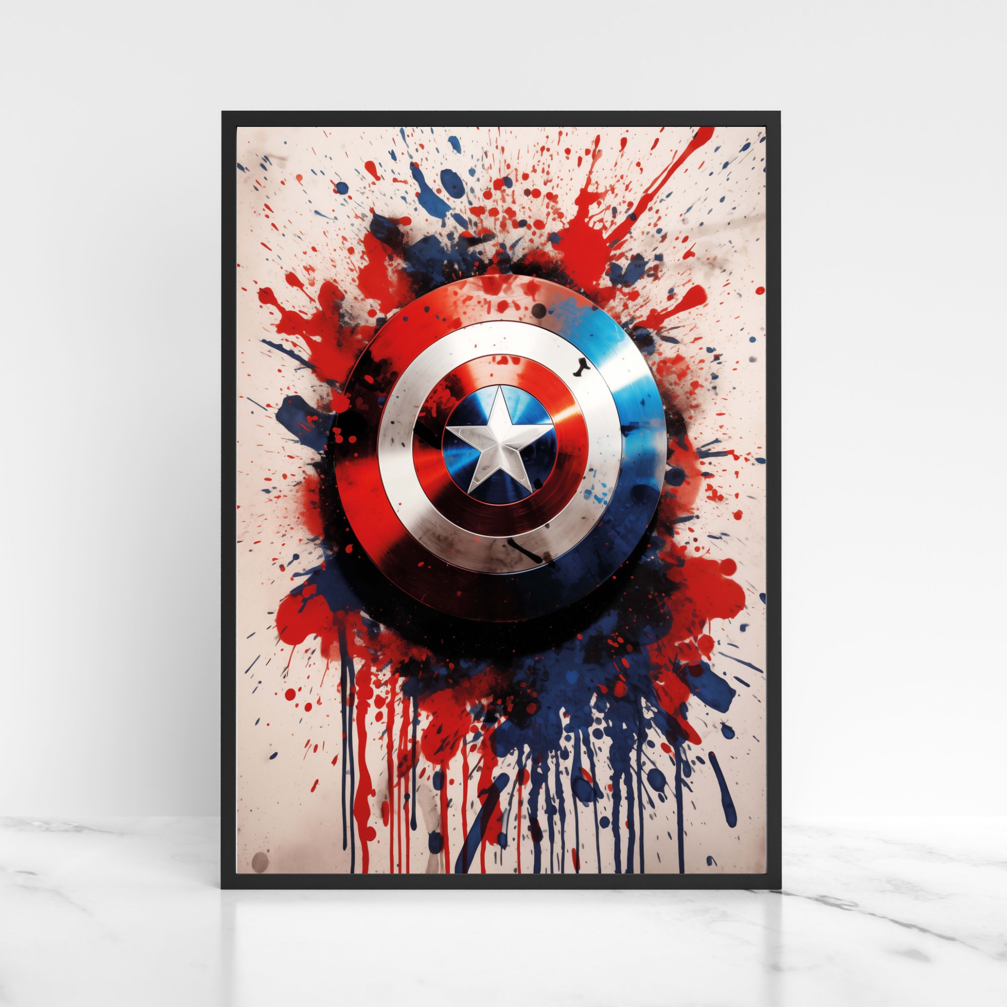 Captain America Shield Poster Instant Download Printable Superhero ...