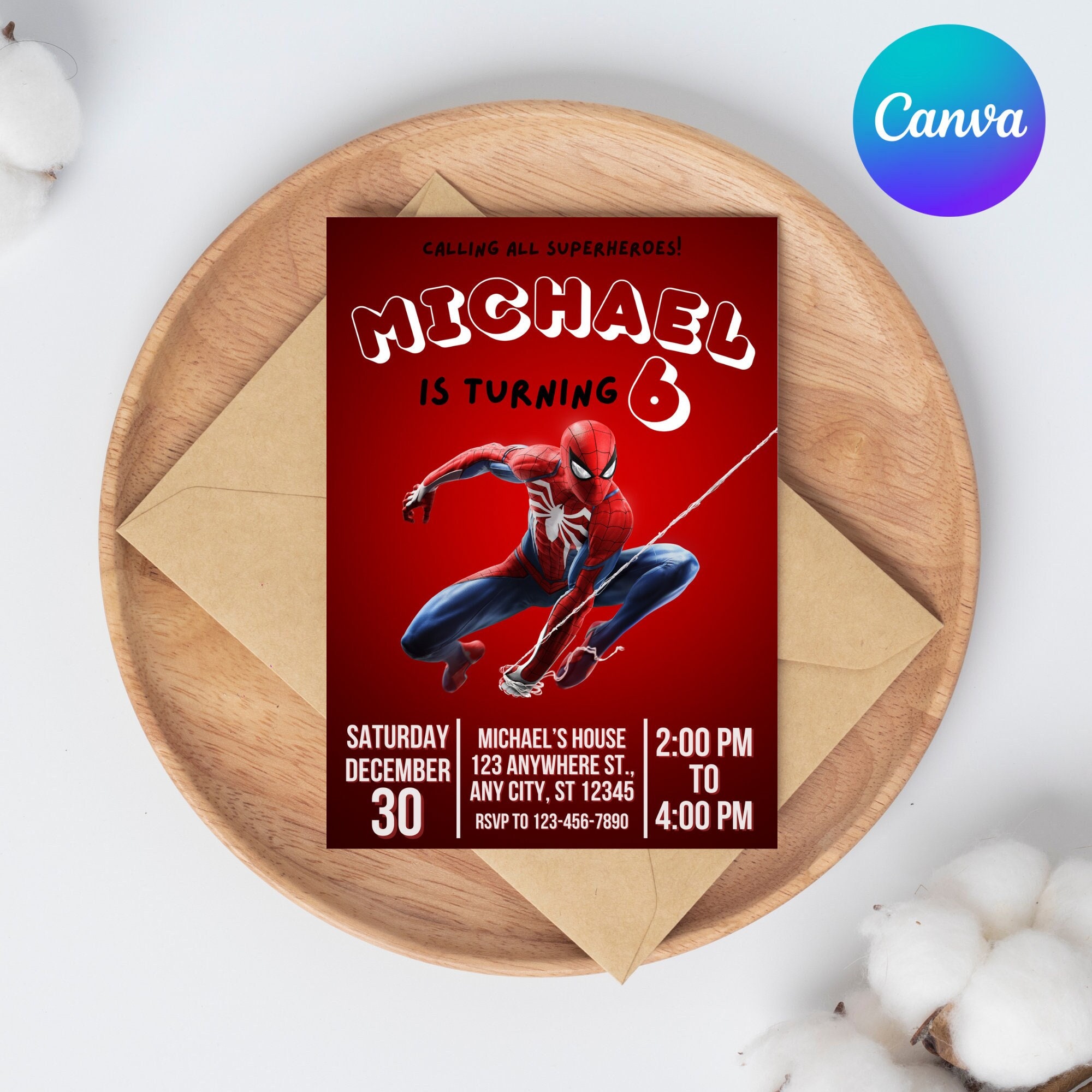 Spiderman Birthday Invitation Template Printable Birthday Etsy Spiderman Birthday Invitation Template Printable Birthday Etsy
