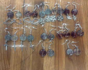 Fluorite Dangle Earrings