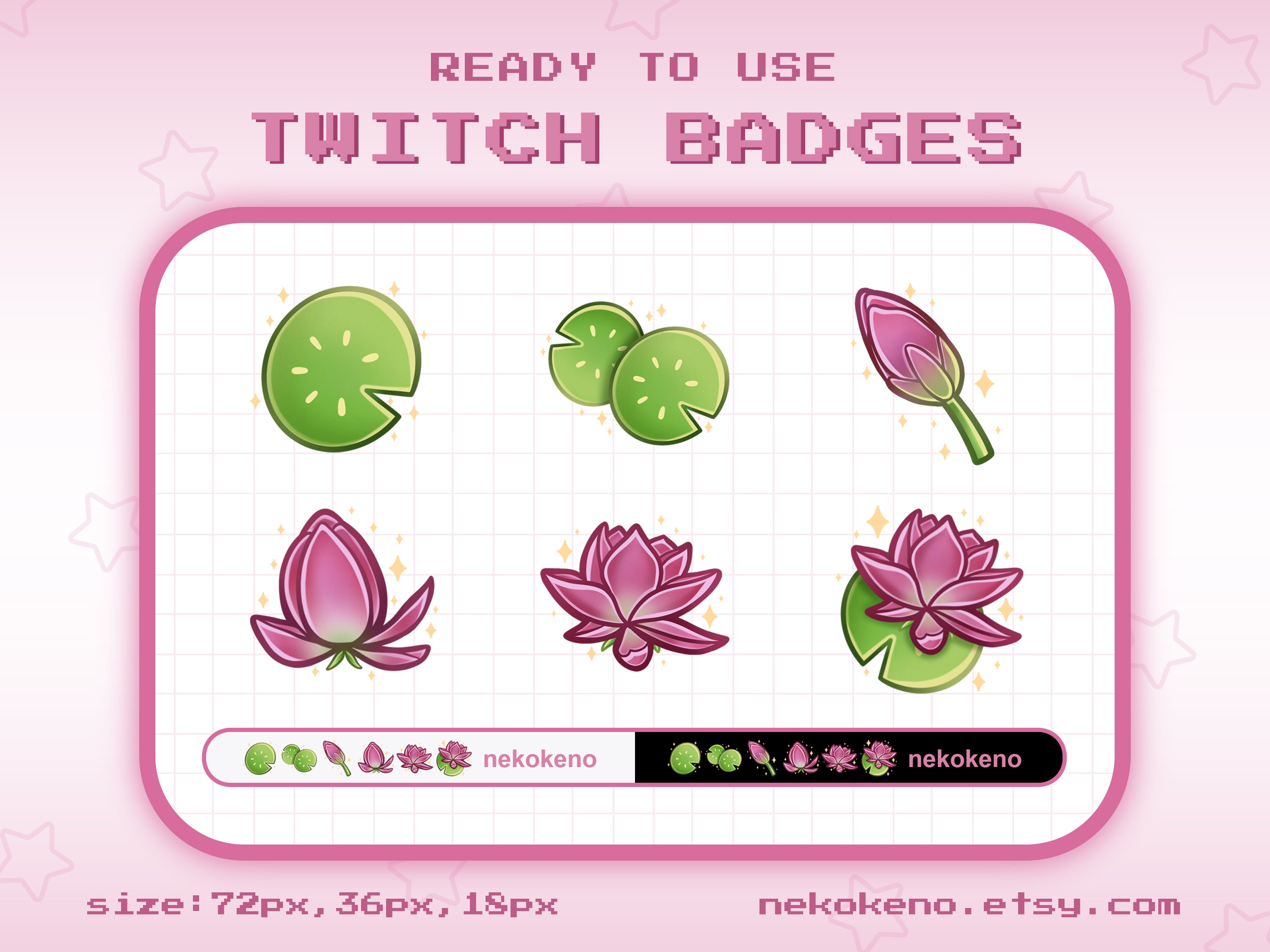 Twitch Flower Badges