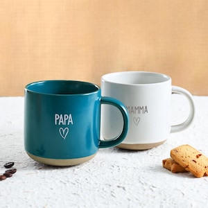 Tazza in ceramica incisa con il tuo testo, tazza da caffè in ceramica personalizzata per mamma/papà/marito, regalo con tazza incisa, idee regalo personalizzate, regali per damigelle d'onore