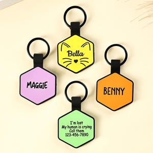 Silicone Dog Tags, Personalized Dog ID Tags, Silicone Dog Tag, Silent Dog Tag, Dog Tags for Dogs, Engraved Silicone Dog Tag, Soundless Tag