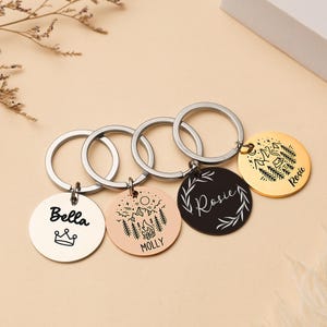 Custom Pet Tag, Dog Collar Tag, Personalized Cat Tag, Cat Collar Tag, Cat ID Tag, Dog ID Tag, Dog Name Tag, Engraved Pet Tag, Cat Name Tag