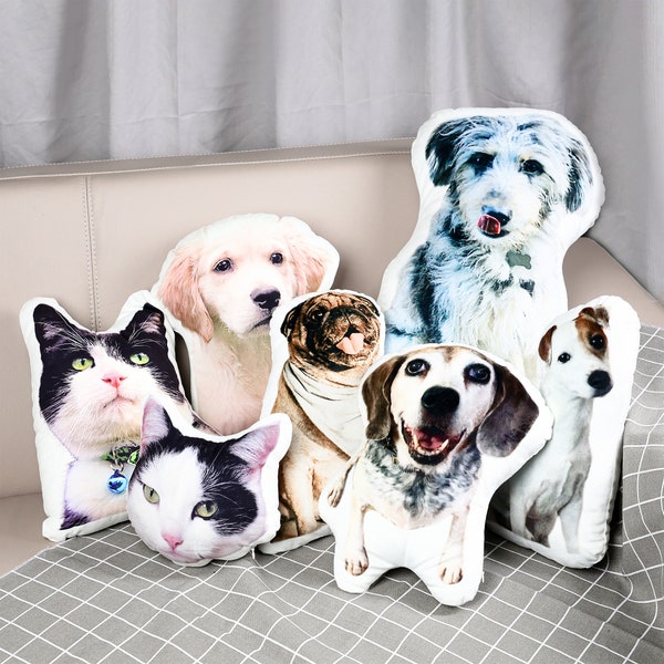 Personalized Pet Shaped Pillow, Personalized Pet Pillow, Custom Pet Pillow, 3D Pillow Pet Photo, Pet Loss Gift, Gift For Pet Lover