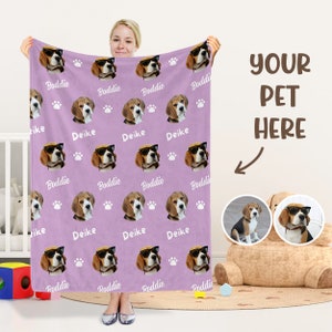 Dog Face on Blanket Etsy Canada