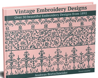 Vintage Embroidery Designs by A. Bretschneider. Embroidery Patterns Designs Kit Stitches. Hand Embroidery Pattern Flower. PDF eBook Download