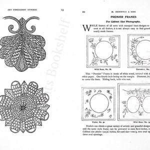 Lessons in Embroidery & Knitting Needlework Book. Hand Embroidery Flower Designs, Crochet Patterns for Beginners Experts PDF eBook Download image 3
