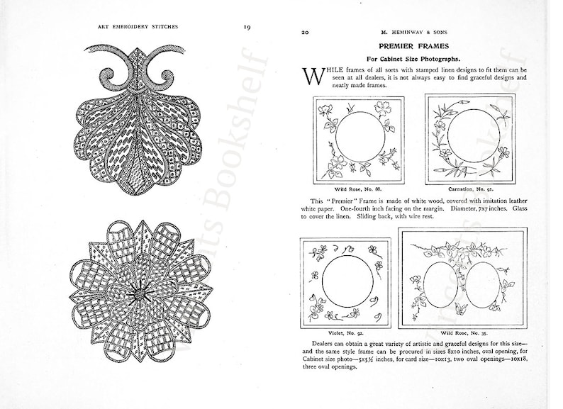 Lessons in Embroidery & Knitting Needlework Book. Hand Embroidery Flower Designs, Crochet Patterns for Beginners Experts PDF eBook Download image 3