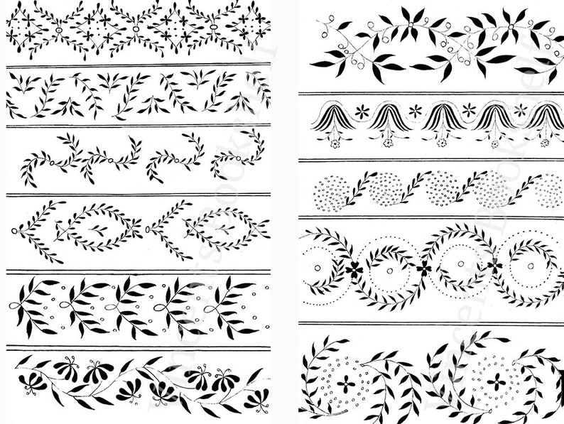 Rare Collection of Embroidery Designs, Embroidery Flowers Pattern, Vintage Floral Hand Embroidery Stitches, Art Inspiration, PDF eBook Book image 3