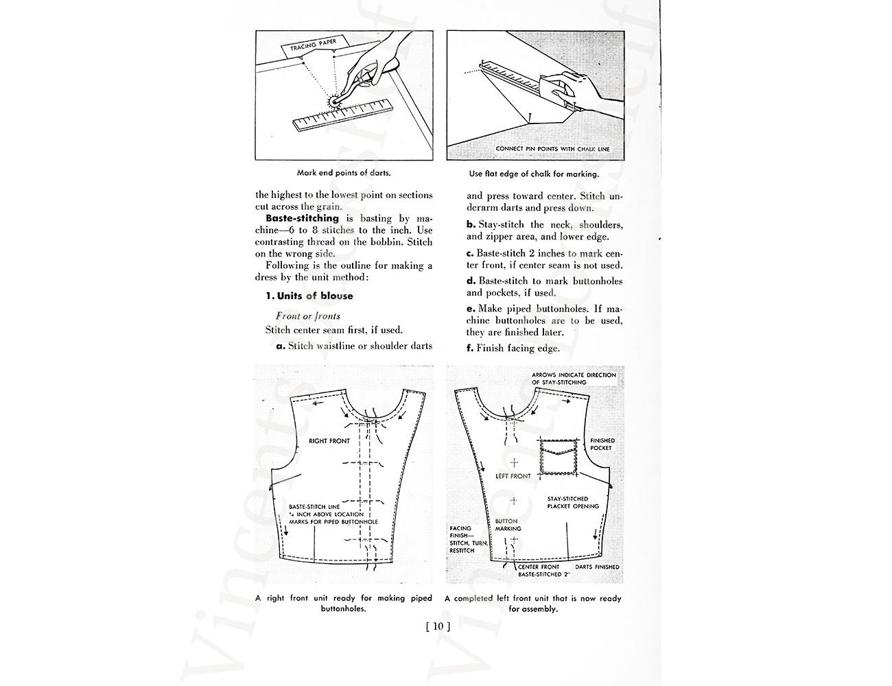 Simplified Sewing Guide to Sewing Step by Step. Vintage Sewing Patterns ...